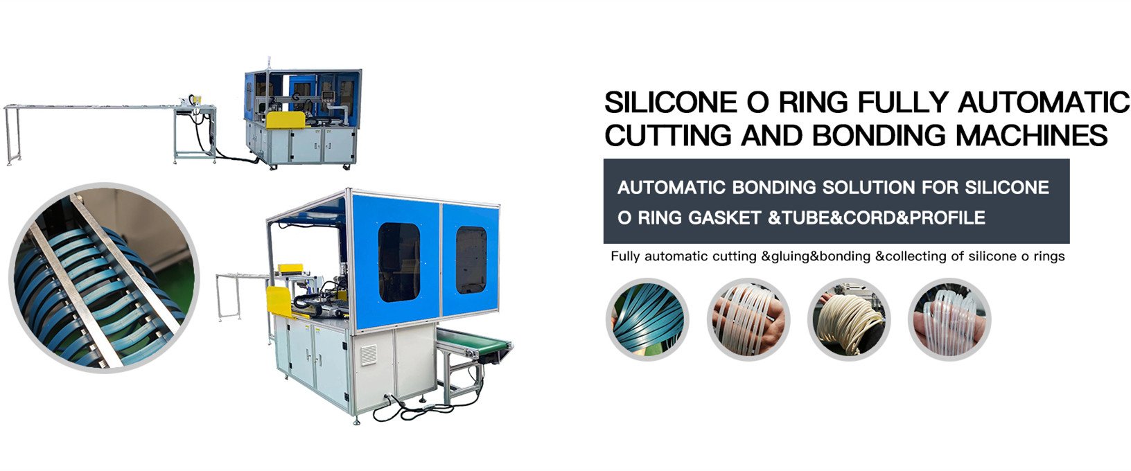 Silicone o ring fully automatic cutting and bonding machines